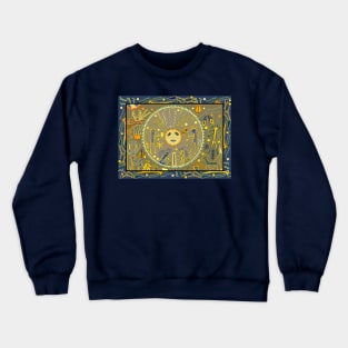 Southwest Tribal Shaman Del Sol Ritual - Tan Crewneck Sweatshirt